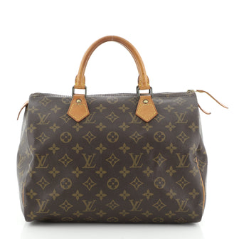 Louis Vuitton Speedy Handbag Monogram Canvas 30