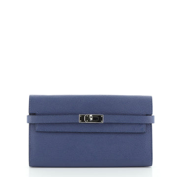 Hermes Kelly Wallet Chevre Mysore Long