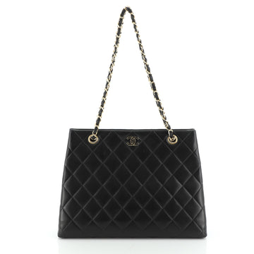 Chanel Vintage CC Chain Tote Quilted Lambskin Medium
