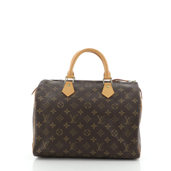 Louis Vuitton Speedy Handbag Monogram Canvas 30