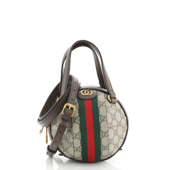 Gucci Ophidia Basketball Shoulder Bag GG Coated Canvas Mini