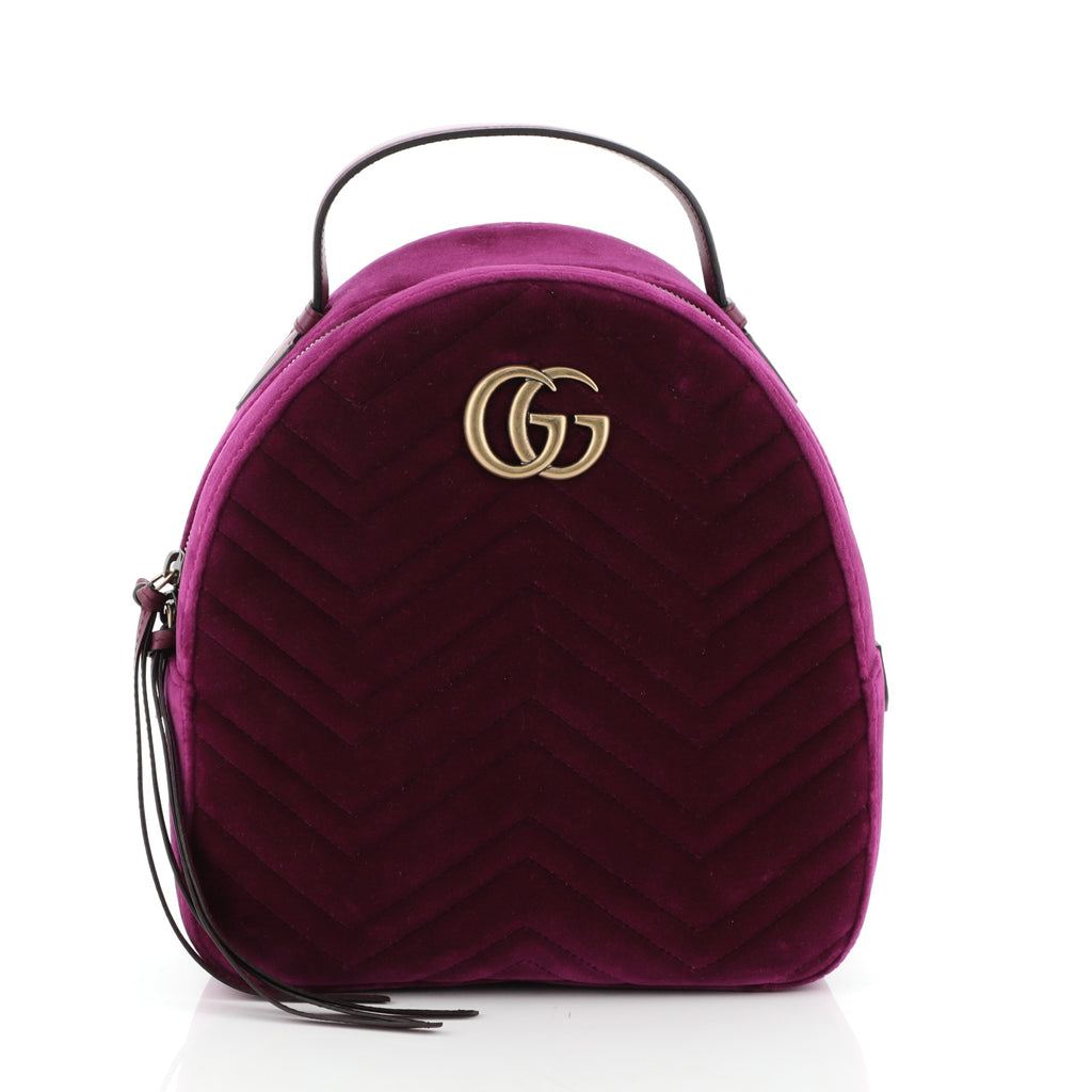Velvet Gucci Matelasse Backpack Gucci GG Marmont Backpack