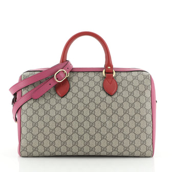 Gucci Convertible Boston Bag GG Coated Canvas Medium