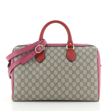 Gucci Convertible Boston Bag GG Coated Canvas Medium