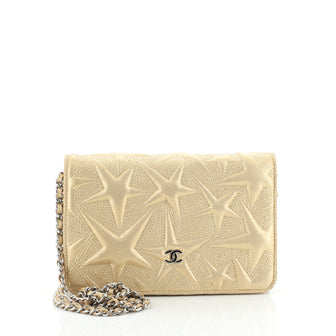 Chanel Wallet on Chain Star Embossed Lambskin