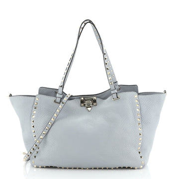 Valentino Rockstud Tote Pebbled Leather Medium