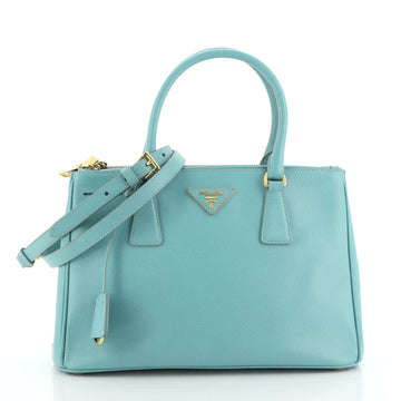 Prada Double Zip Lux Tote Saffiano Leather Small