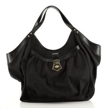 Fendi Chef Pocket Tote Zucca Canvas Large