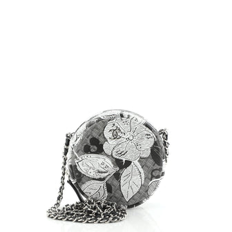 Chanel Round Clutch with Chain Printed Lambskin Mini