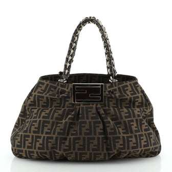 Fendi Mia Tote Zucca Canvas Large