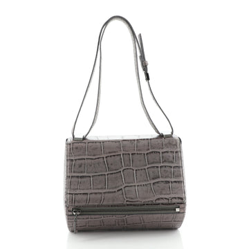 Givenchy Pandora Box Bag Crocodile Embossed Leather Medium
