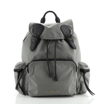 Burberry Rucksack Backpack Nylon with Leather Medium