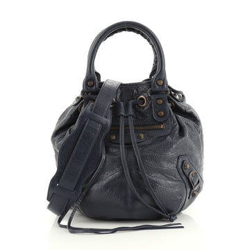 Balenciaga Pom Pon Classic Studs Bag Leather Mini
