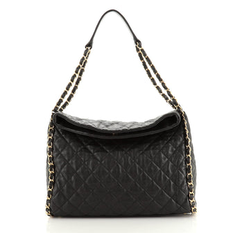 Chanel Chain Me Hobo Quilted Leather Large