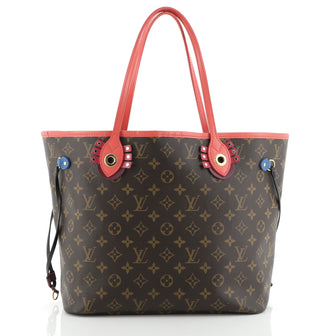 Louis Vuitton Neverfull NM Tote Limited Edition Totem Monogram Canvas MM