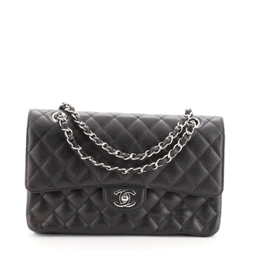 Chanel Classic Double Flap Bag Quilted Caviar Medium