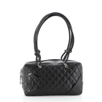 Chanel Cambon Bowler Bag Quilted Leather Medium