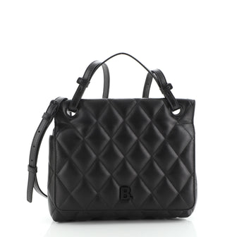 Balenciaga B. Shoulder Bag Quilted Leather Medium