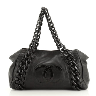 Chanel Resin Modern Chain Tote Calfskin East West