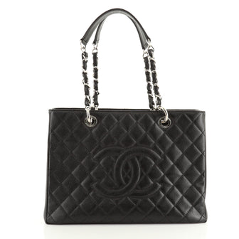 Chanel Grand Shopping Tote Quilted Caviar
