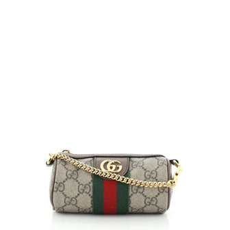 Gucci Ophidia Chain Pouch GG Coated Canvas