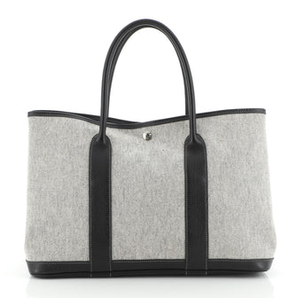 Hermes Garden Party Tote Toile and Leather 36