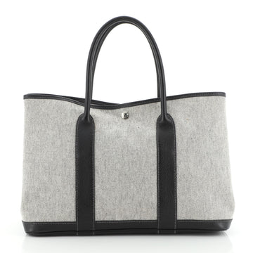 Hermes Garden Party Tote Toile and Leather 36