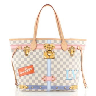 Louis Vuitton Neverfull NM Tote Limited Edition Damier Summer Trunks MM