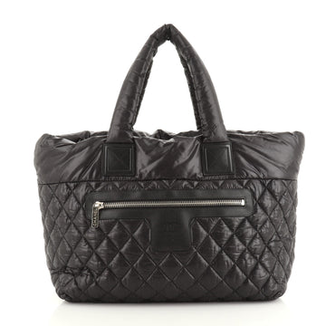 Chanel Coco Cocoon Zipped Tote Quilted Nylon Medium