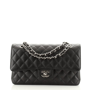 Chanel Classic Double Flap Bag Quilted Caviar Medium