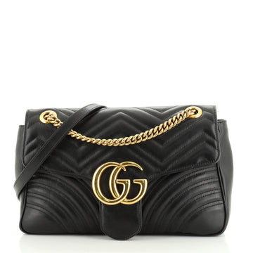 Gucci GG Marmont Flap Bag Matelasse Leather Medium