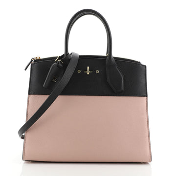 Louis Vuitton City Steamer Handbag Leather MM