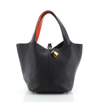 Hermes Eclat Picotin Lock Bag Clemence MM