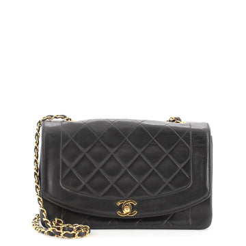 Chanel Vintage Diana Flap Bag Quilted Lambskin Medium
