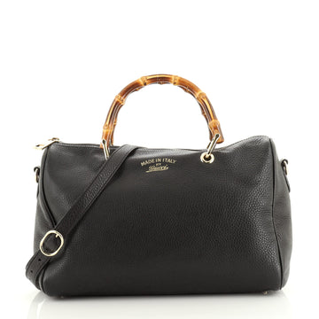 Gucci Bamboo Shopper Boston Bag Leather Medium