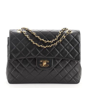 Chanel Vintage Square Classic Double Flap Bag Quilted Leather Medium