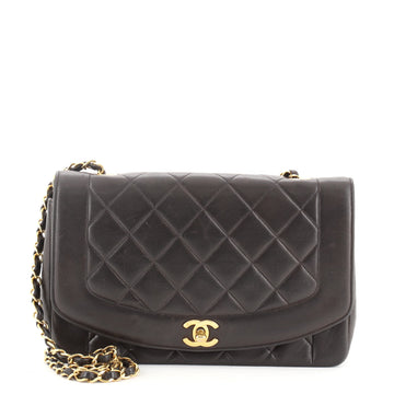 Chanel Vintage Diana Flap Bag Quilted Lambskin Medium