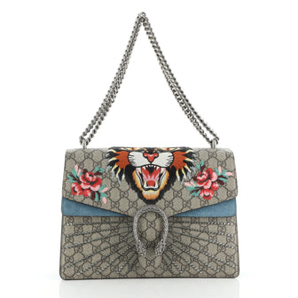Gucci Dionysus Bag Embroidered GG Coated Canvas Medium