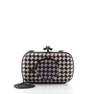 Bottega Veneta Front Pocket Knot Chain Clutch Intrecciato Nappa Small