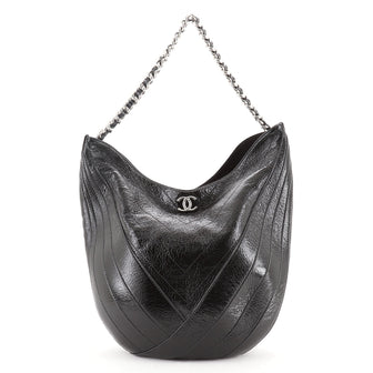 Chanel Droplet Hobo Patent Medium
