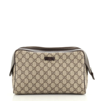 Gucci Zip Pouch GG Coated Canvas Small