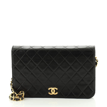 Chanel Vintage Full Flap Bag Quilted Lambskin Small