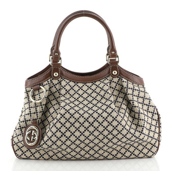 Gucci Sukey Tote Diamante Coated Canvas Medium