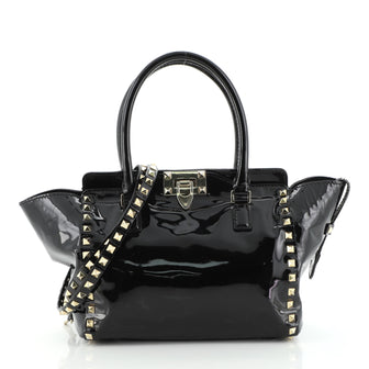 Valentino Rockstud Tote Rigid Patent Small