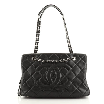 Chanel Timeless CC Shopping Tote Quilted Caviar Medium