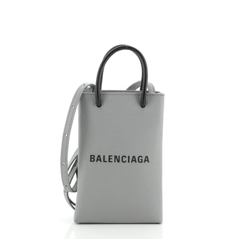 Balenciaga Shopping Phone Holder Leather