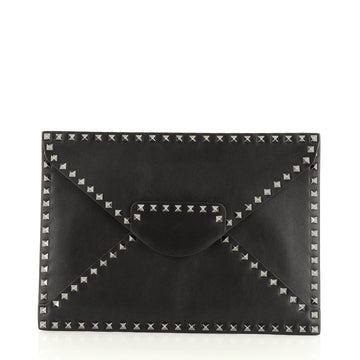 Valentino Rockstud Untitled Clutch Leather Medium