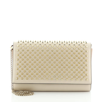 Christian Louboutin Paloma Clutch Spiked Leather