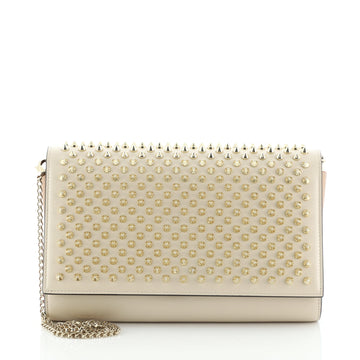 Christian Louboutin Paloma Clutch Spiked Leather