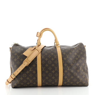 Louis Vuitton Keepall Bandouliere Bag Monogram Canvas 50